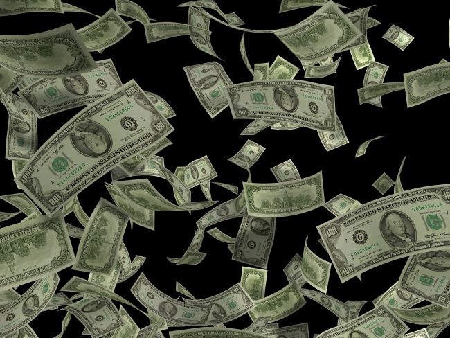 dinheiro voando, baixou a taxa de juros