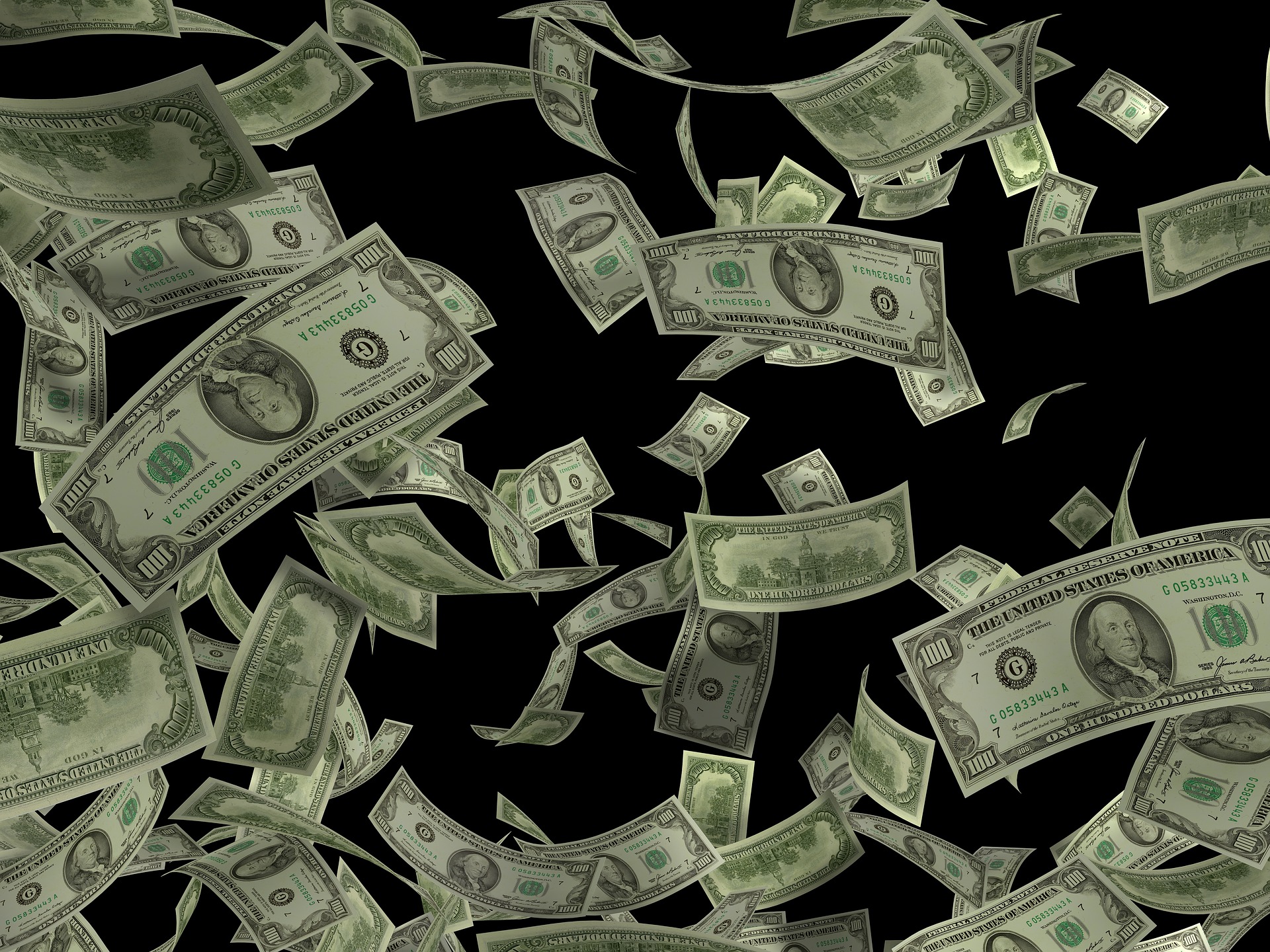 dinheiro voando, baixou a taxa de juros